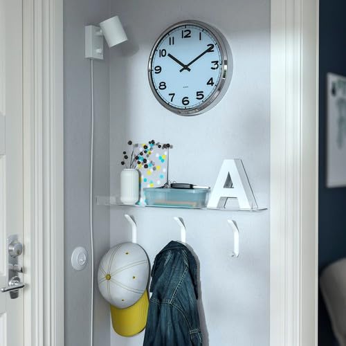 Amazon.co.jp: IKEA イケア 静音 掛け時計 ステンレススチール